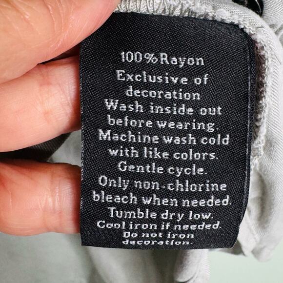 Rock & Republic Womens Gray Western Button-Up Shirt Blouse XL NWT - Picture 10 of 10